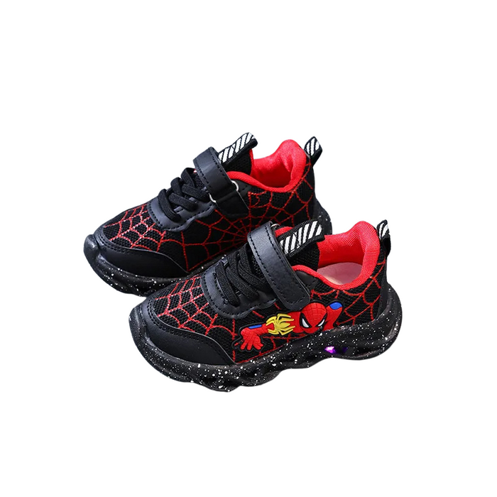 Spiderman Themed LED Sneakers For Boys