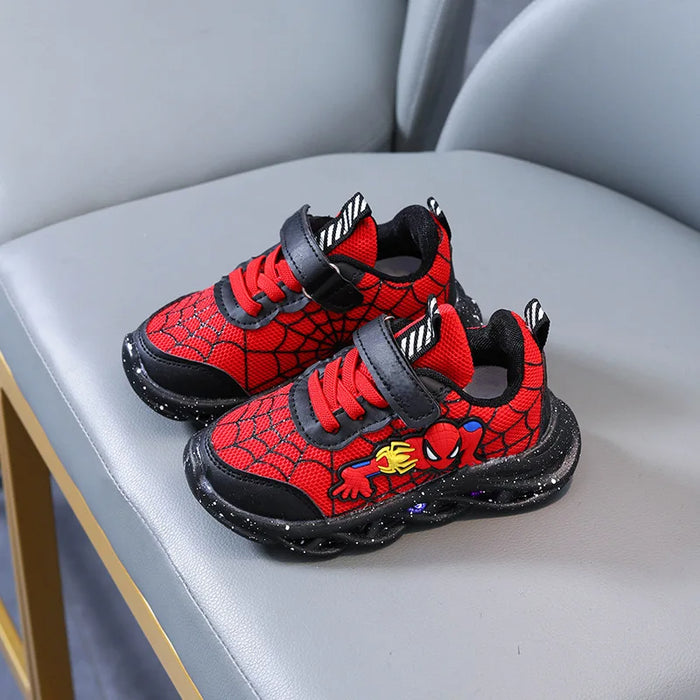 Spiderman Themed LED Sneakers For Boys