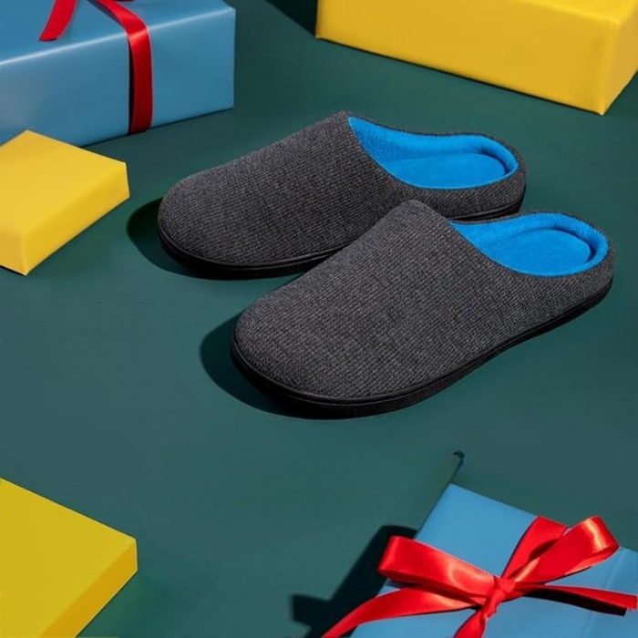 Memory Foam House Slippers – Cushioned Comfort With Secure Grip