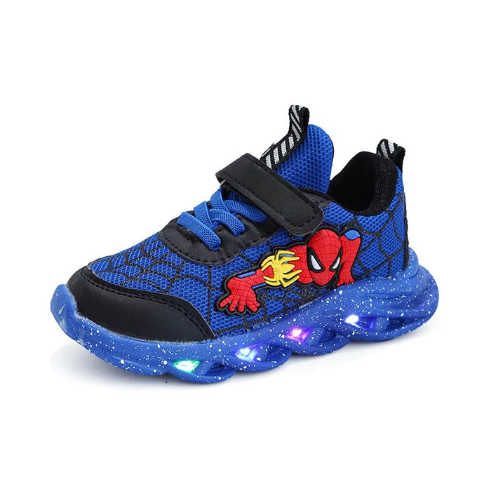 Spiderman Themed LED Sneakers For Boys