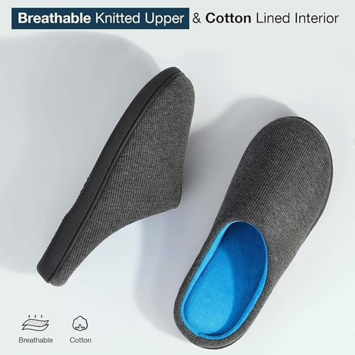 Memory Foam House Slippers – Cushioned Comfort With Secure Grip