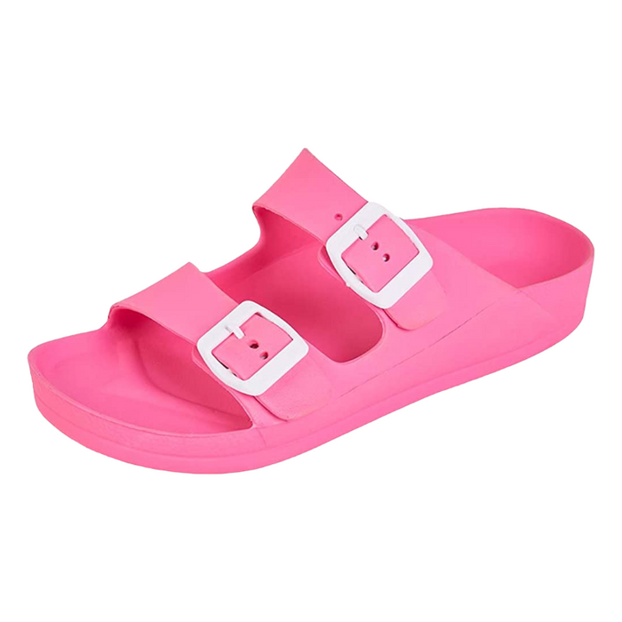 Comfort Slides Double Buckle Adjustable For Women