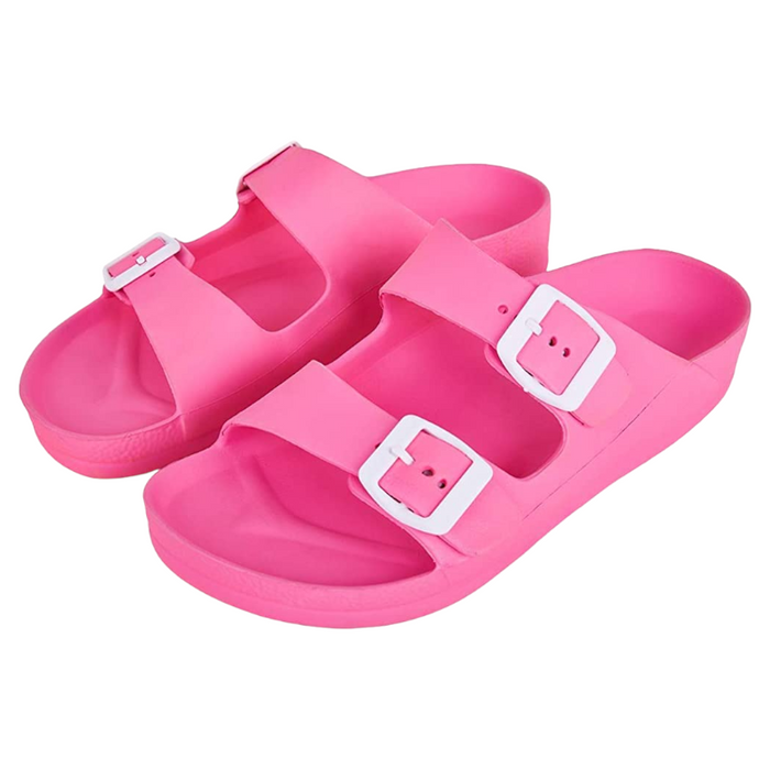 Comfort Slides Double Buckle Adjustable For Women