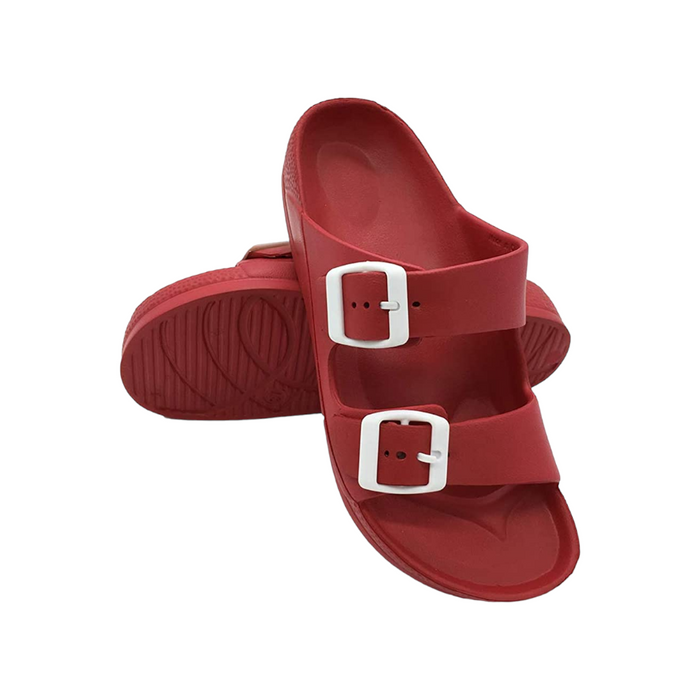 Adjustable Double Buckle Comfort Slides