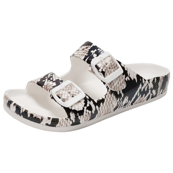 Adjustable Double Buckle Comfort Slides