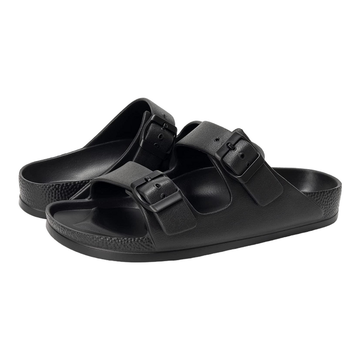 Women's Comfort Slides Double Buckle Adjustable