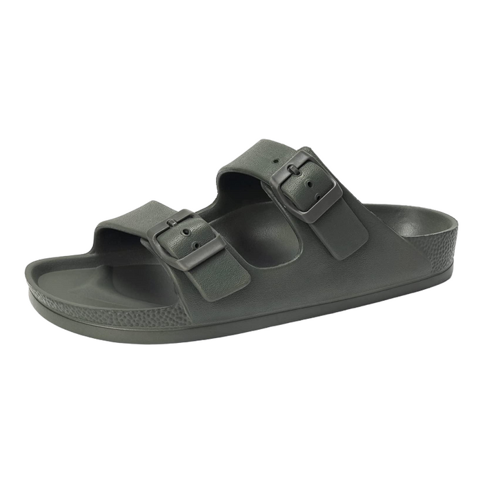 Women's Comfort Slides Double Buckle Adjustable