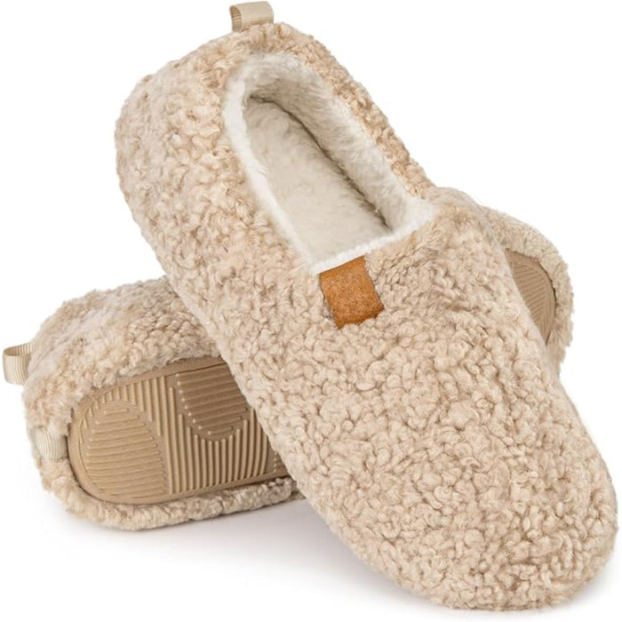 Cozy Faux Wool House Sandals With Foam