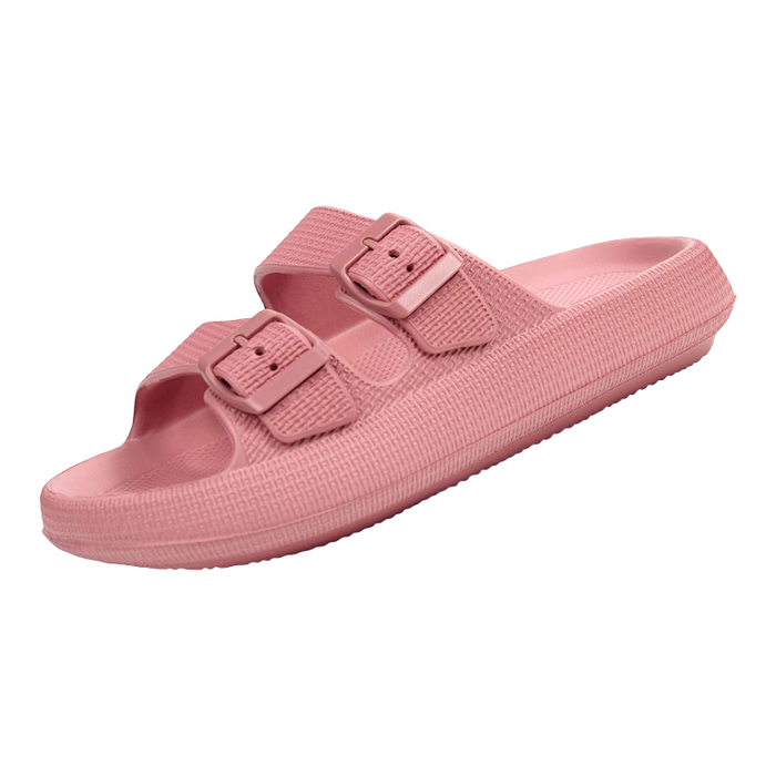 Double Buckle Adjustable Slides For Women