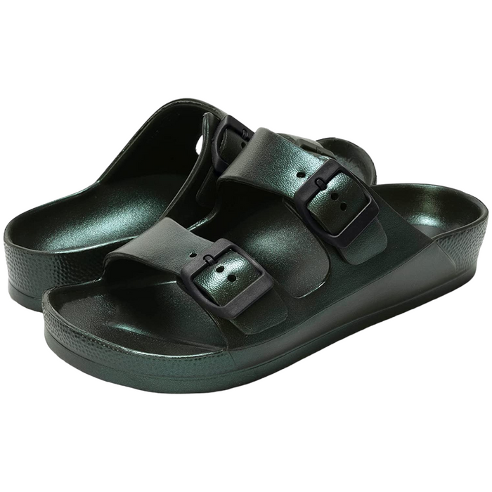 Adjustable Double Buckle Comfort Slides