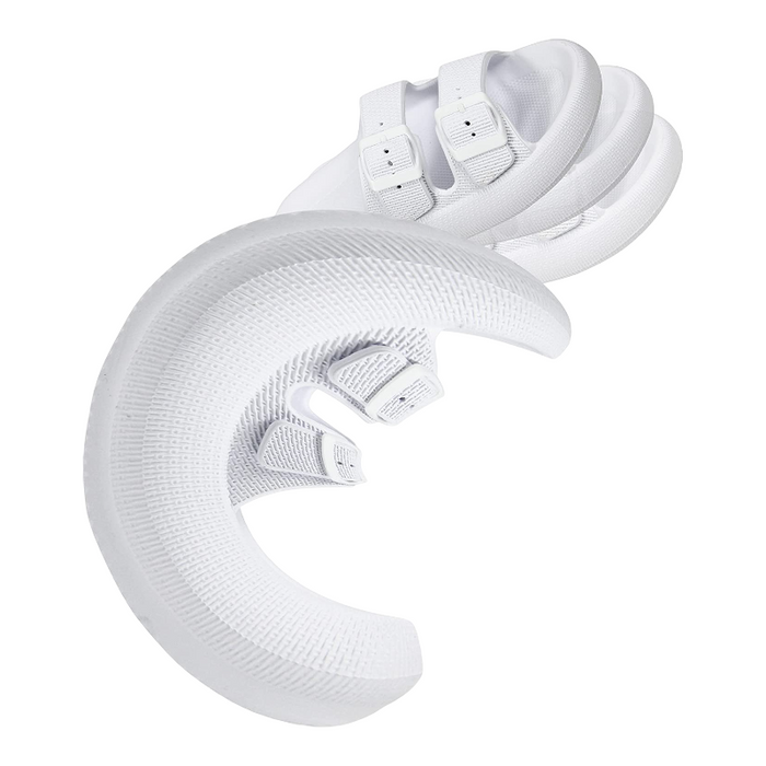 Double Buckle Adjustable Slides For Women