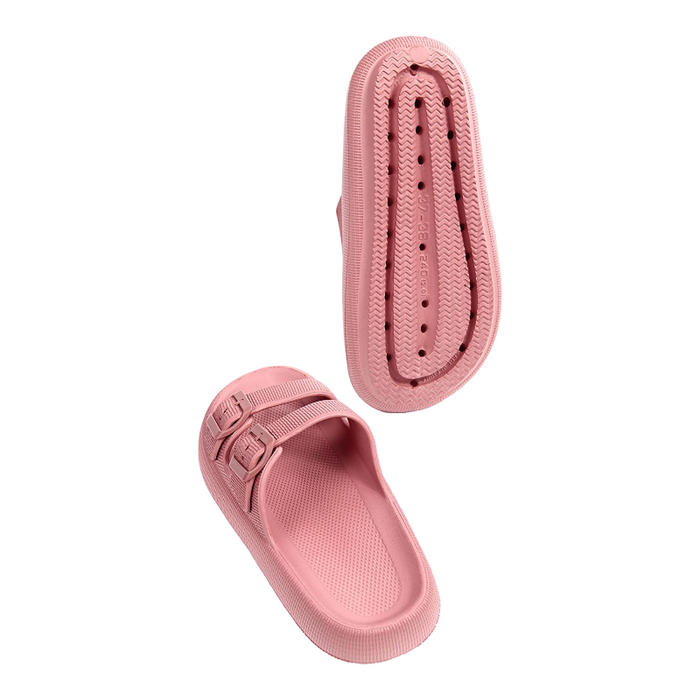 Double Buckle Adjustable Slides For Women