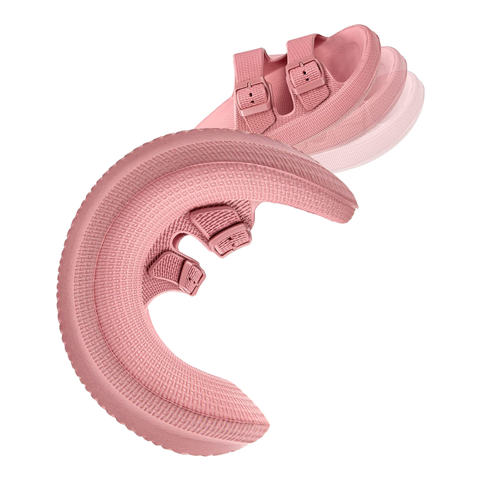 Double Buckle Adjustable Slides For Women