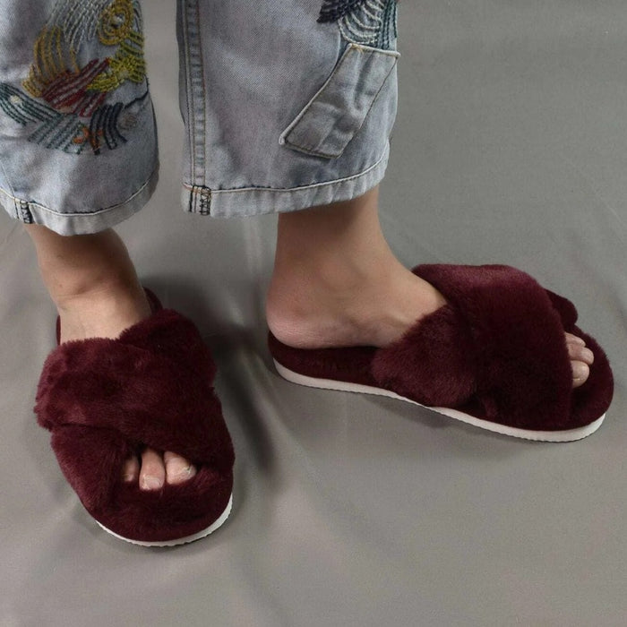 Cross Strap Bedroom Slippers