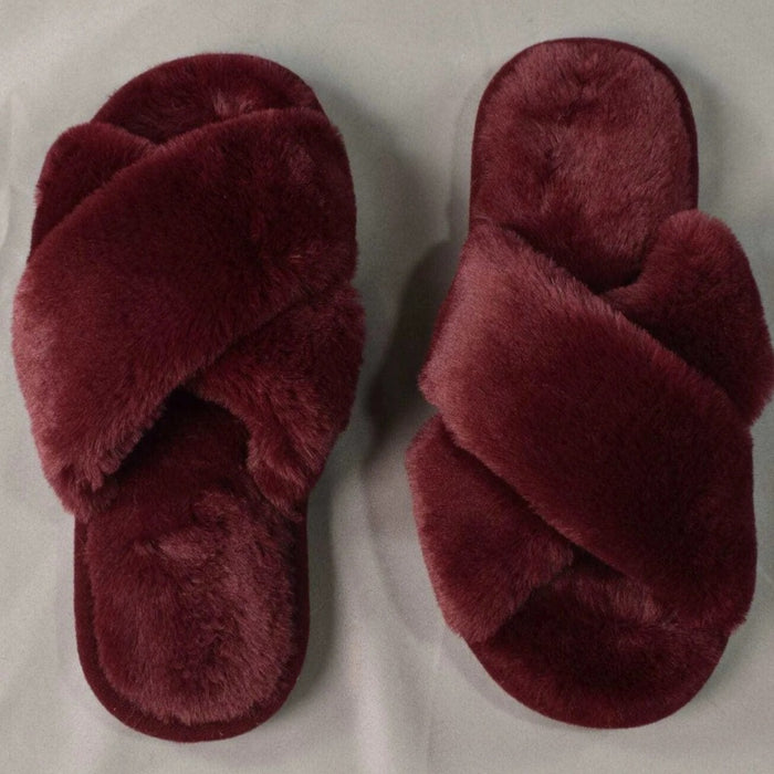 Cross Strap Bedroom Slippers