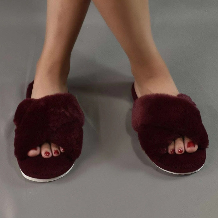 Cross Strap Bedroom Slippers