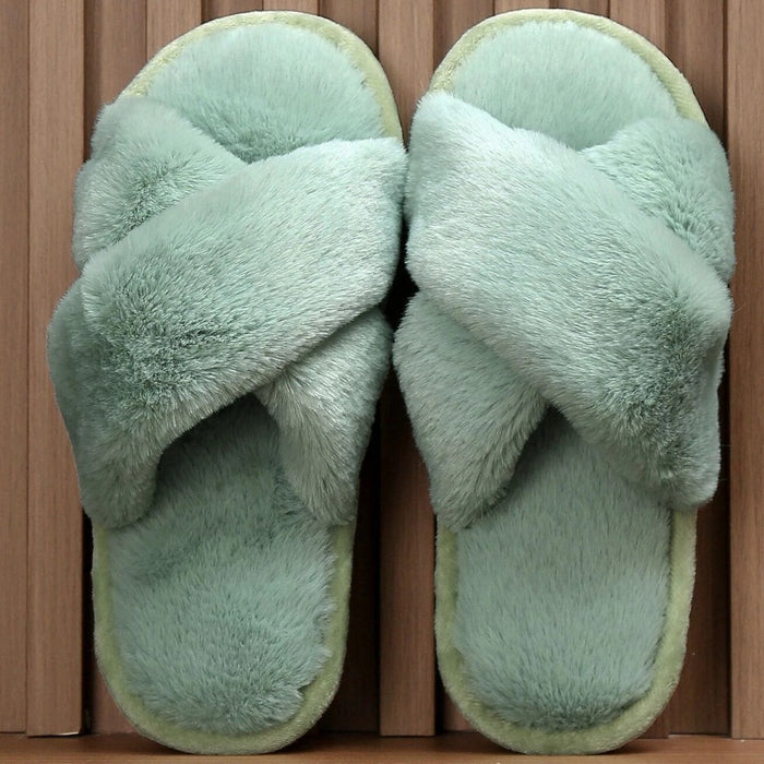 Cross Strap Bedroom Slippers