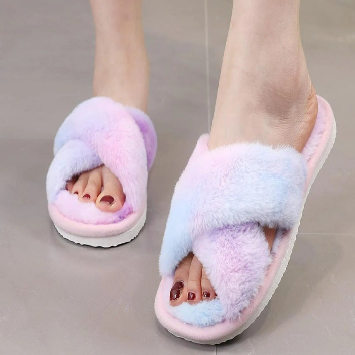 Cross Strap Bedroom Slippers