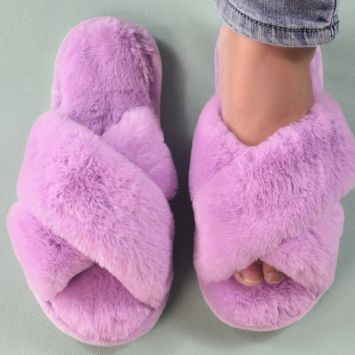 Cross Strap Bedroom Slippers