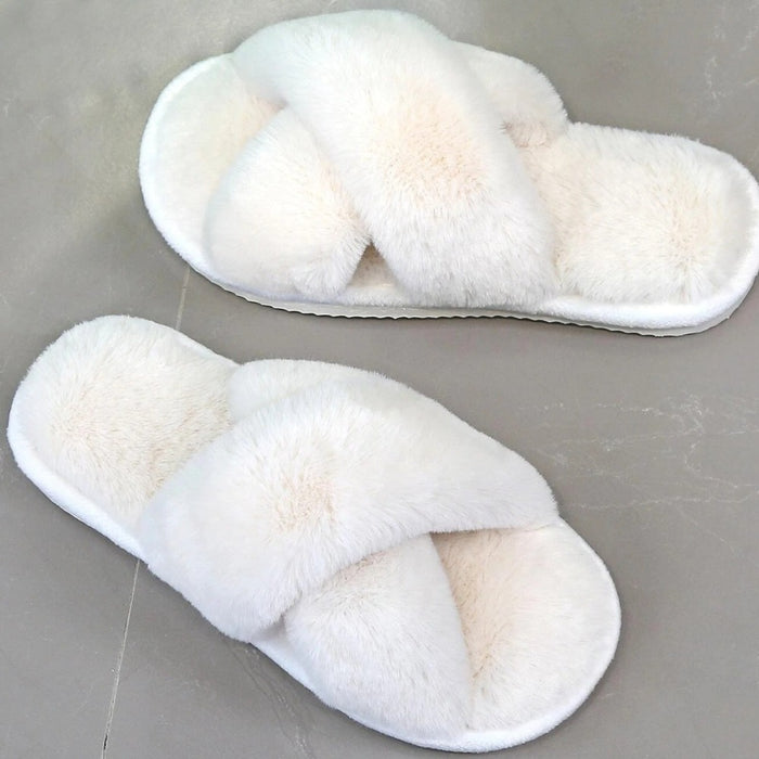 Cross Strap Bedroom Slippers