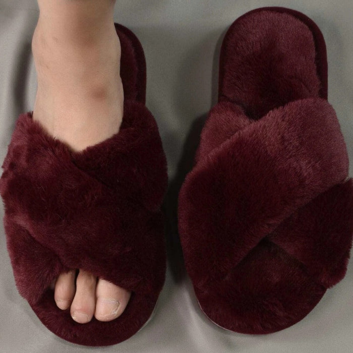 Cross Strap Bedroom Slippers