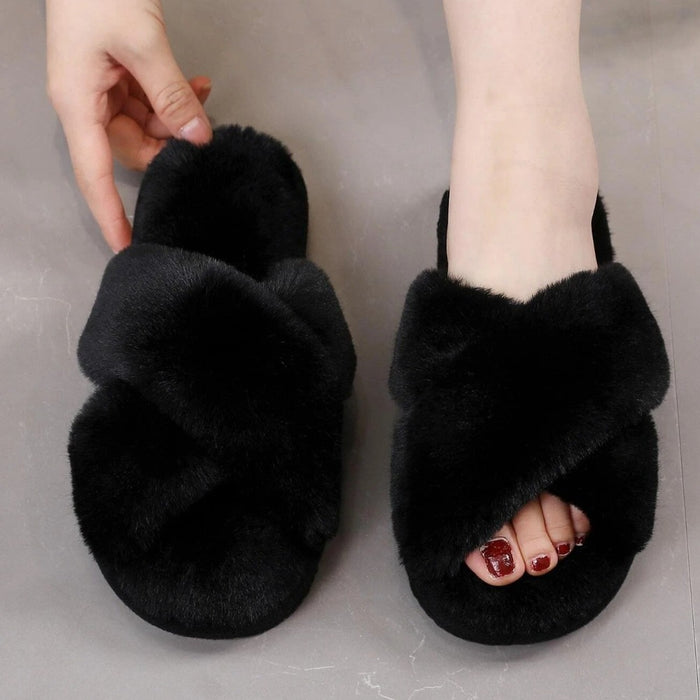 Cross Strap Bedroom Slippers