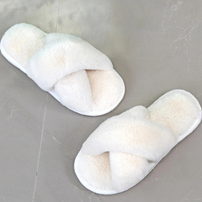 Cross Strap Bedroom Slippers