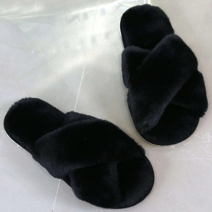 Cross Strap Bedroom Slippers