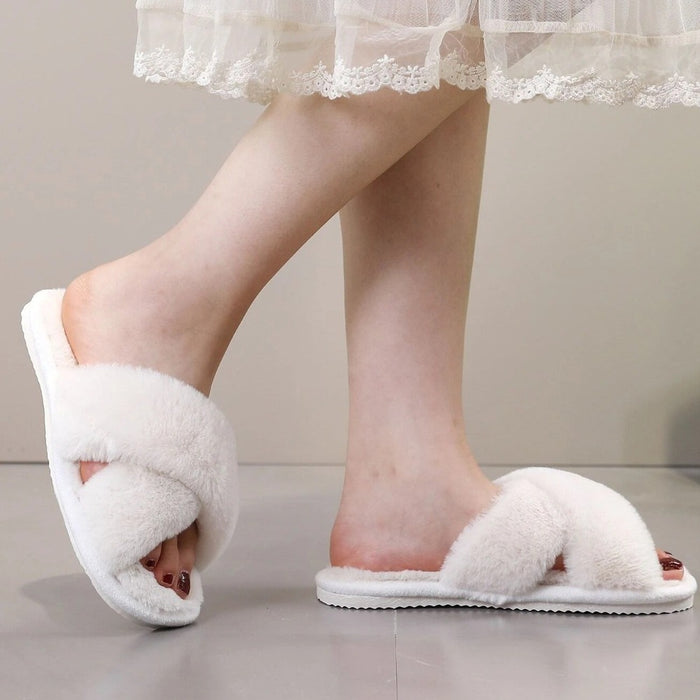 Cross Strap Bedroom Slippers