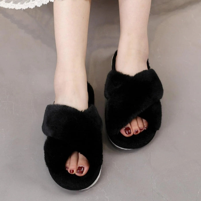 Cross Strap Bedroom Slippers