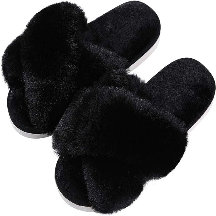 Crossband Open Front Slippers