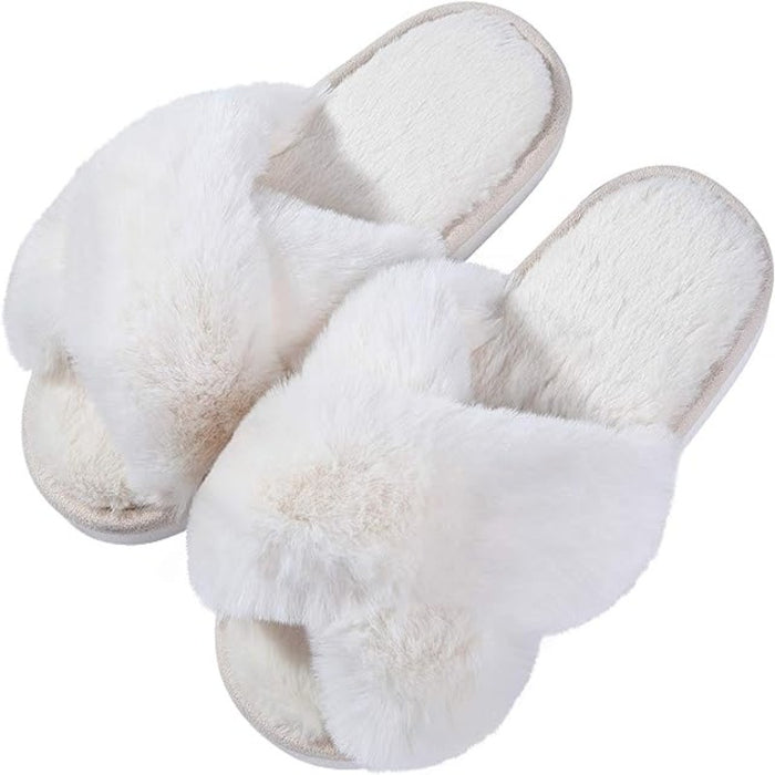 Crossband Open Front Slippers