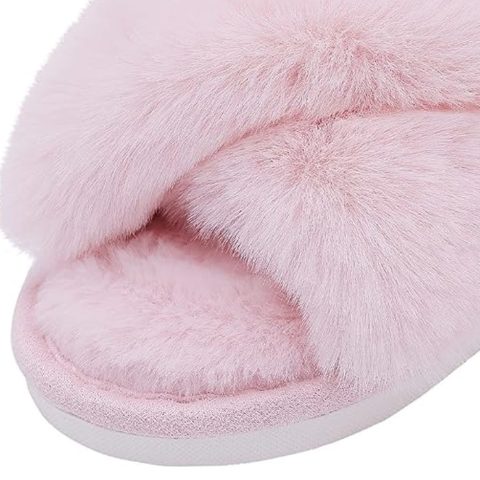 Crossband Open Front Slippers