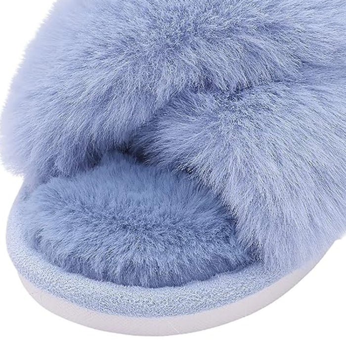 Crossband Open Front Slippers