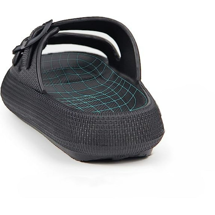 Double Buckle Athletic Adjustable Slides