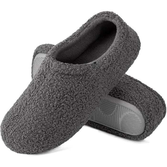 Fuzzy Curly Fur Memory Foam Slippers