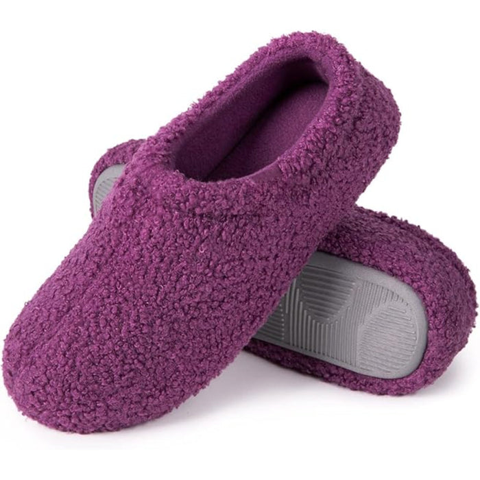 Fuzzy Curly Fur Memory Foam Slippers