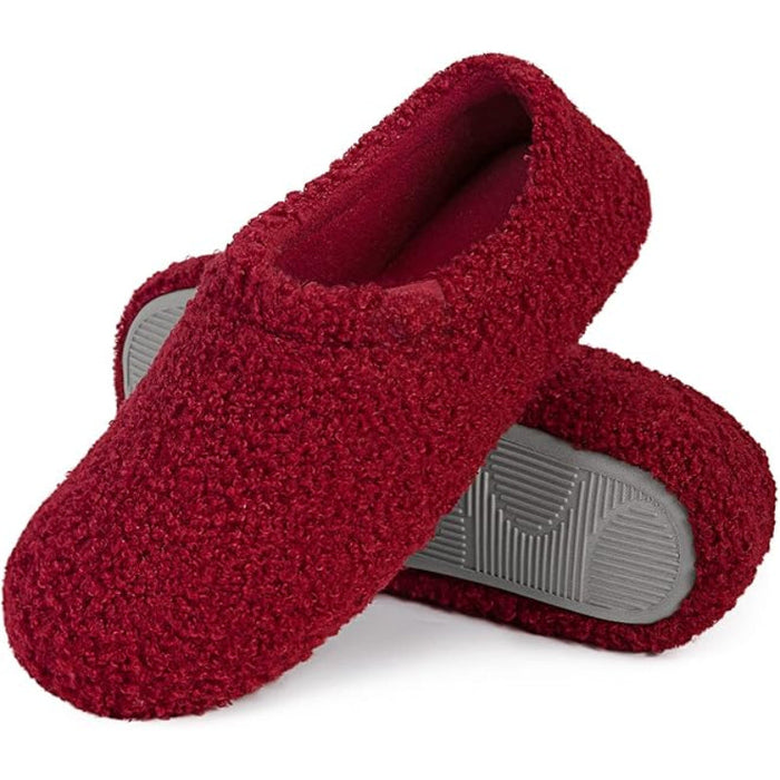 Fuzzy Curly Fur Memory Foam Slippers