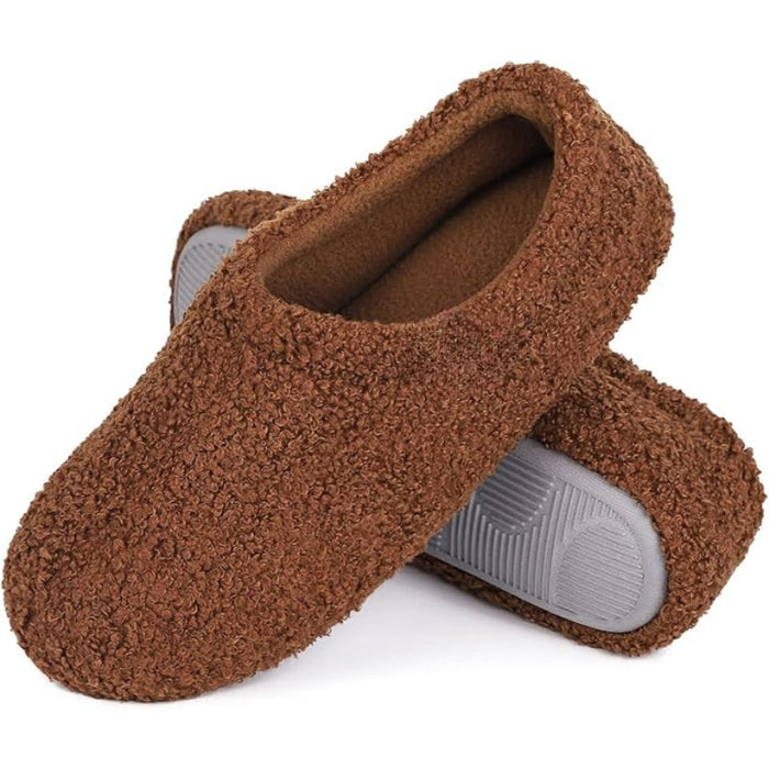 Fuzzy Curly Fur Memory Foam Slippers