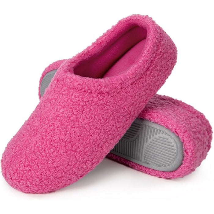 Fuzzy Curly Fur Memory Foam Slippers