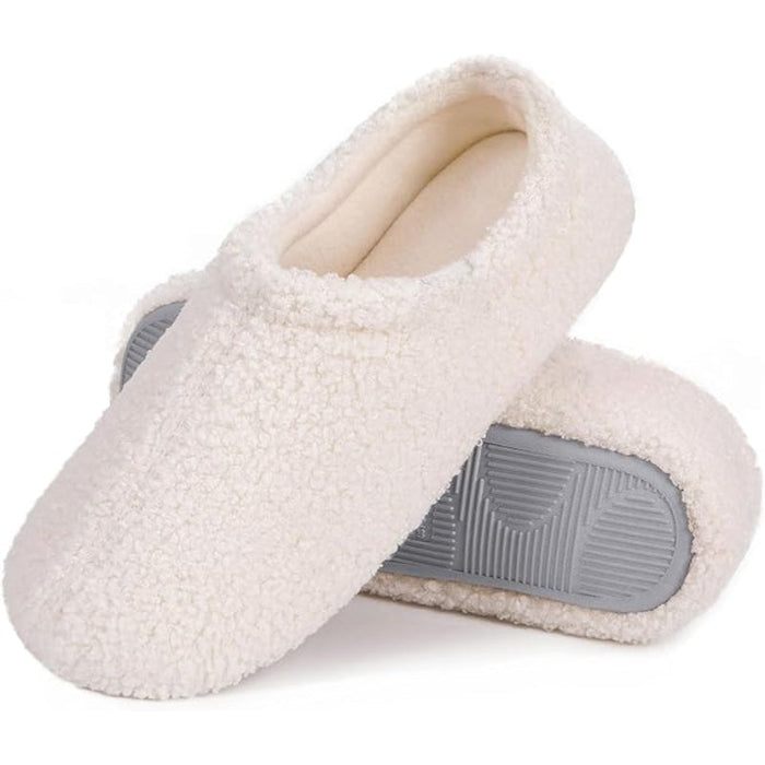 Fuzzy Curly Fur Memory Foam Slippers