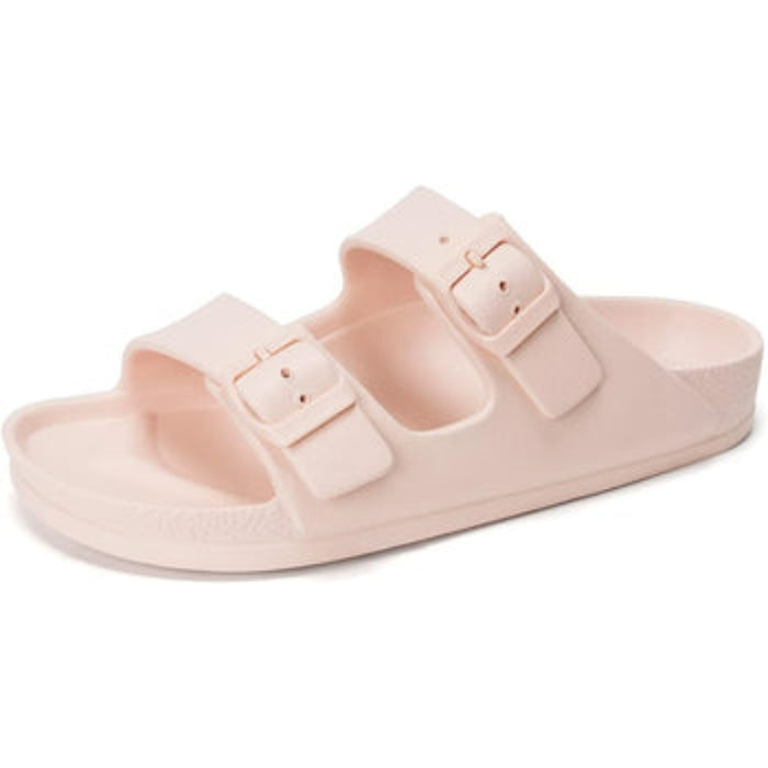 Lightweight Double Strap Flat Sandals