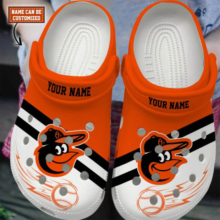 Personalized Baltimore Orioles Pattern Clogs