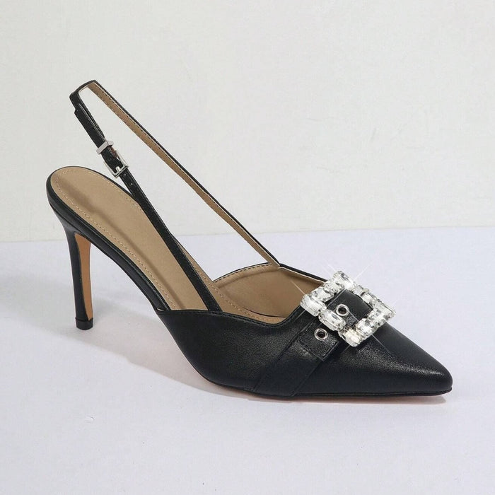 Square Top Slingback Pumps