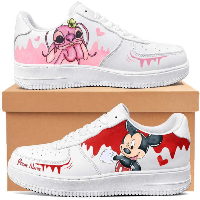 Mickey And Minnie Mouse Custom Sneakers