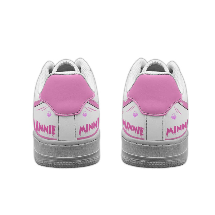 Minnie Mouse Custom Name Casual Sneakers