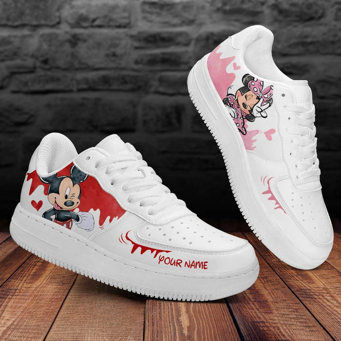 Mickey And Minnie Mouse Custom Sneakers