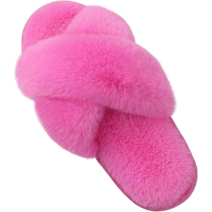 Cozy Cross Strap Foam Slippers For Women