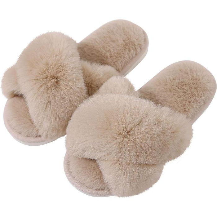 Cozy Cross Strap Foam Slippers For Women