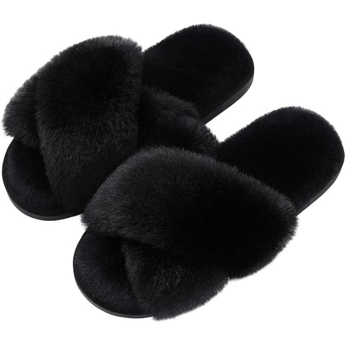 Cross Band Foam Slippers For Women